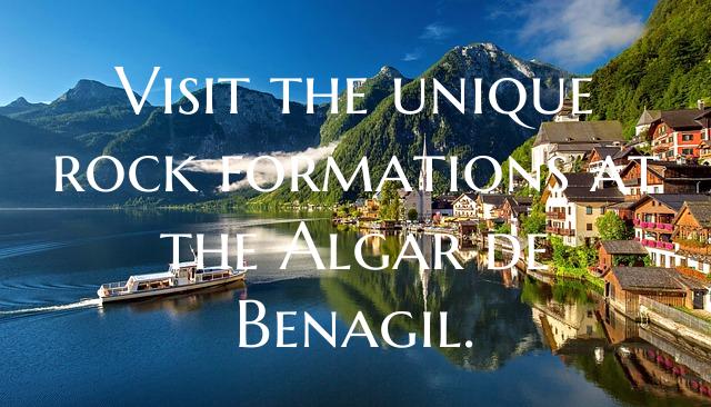 Visit the unique rock formations at the Algar de Benagil.