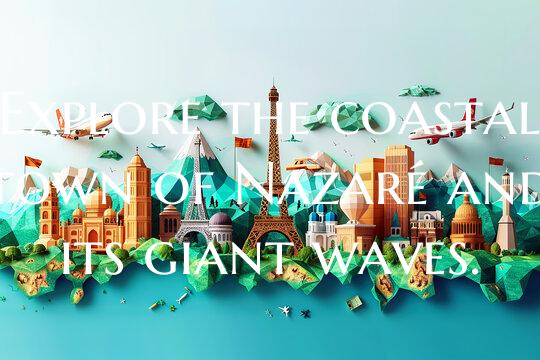Explore the coastal town of Nazaré and its giant ...